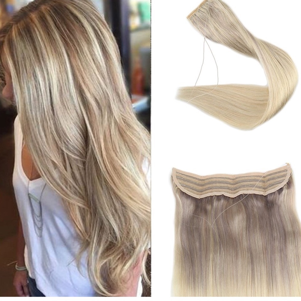Halo hair extensions 100% remy human hair